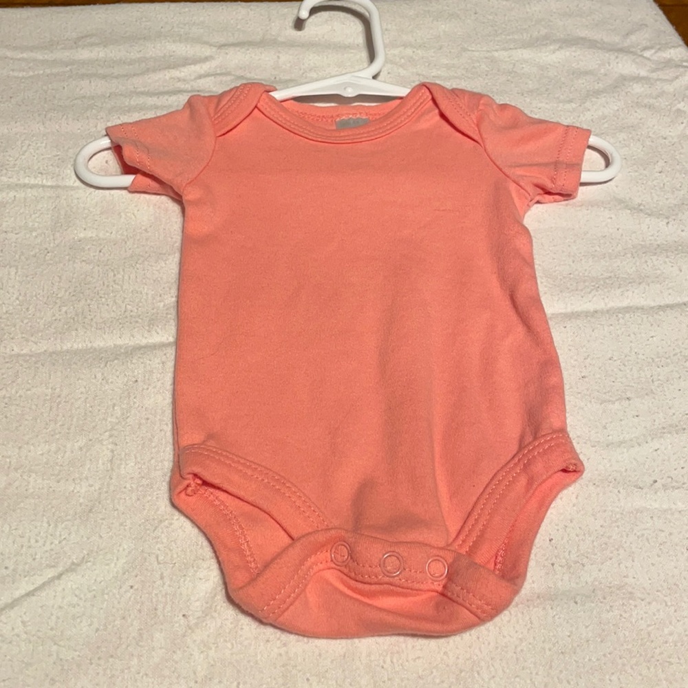 Pink plain onesie